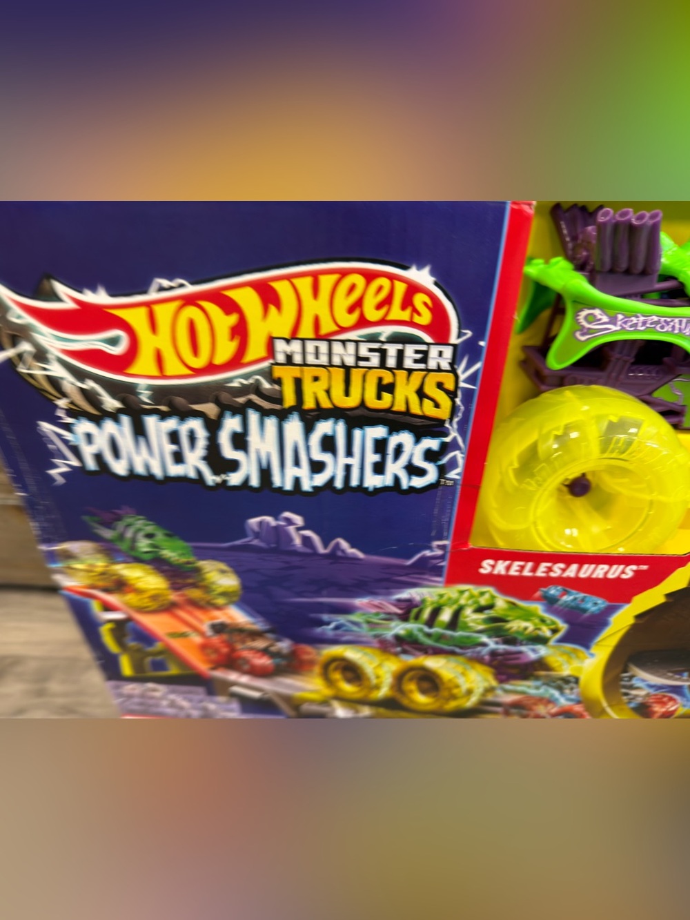 Hot Wheels Monster Trucks Power Smashers Charge & Chase Challenge Track Set NIB - Picture 2 of 9